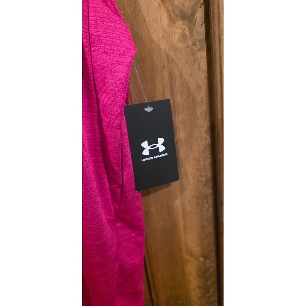 NWT Under Armour Tank Top Mens XL Pink Tech Vent Loose Fit Moisture Wicking - Picture 4 of 6